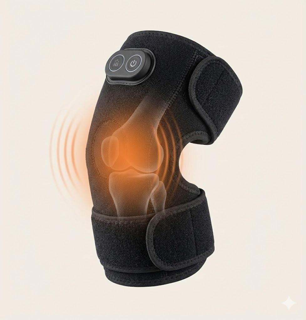 Masseur électrique Karavio pour genoux avec chaleur infrarouge et vibrations